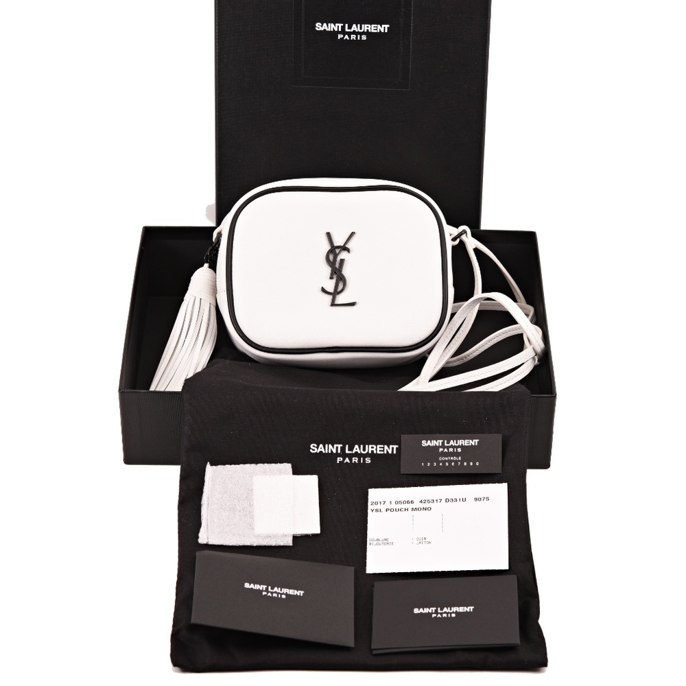 Saint Laurent Monogram Blogger Tassel Leather Bag - Picture 6 of 8